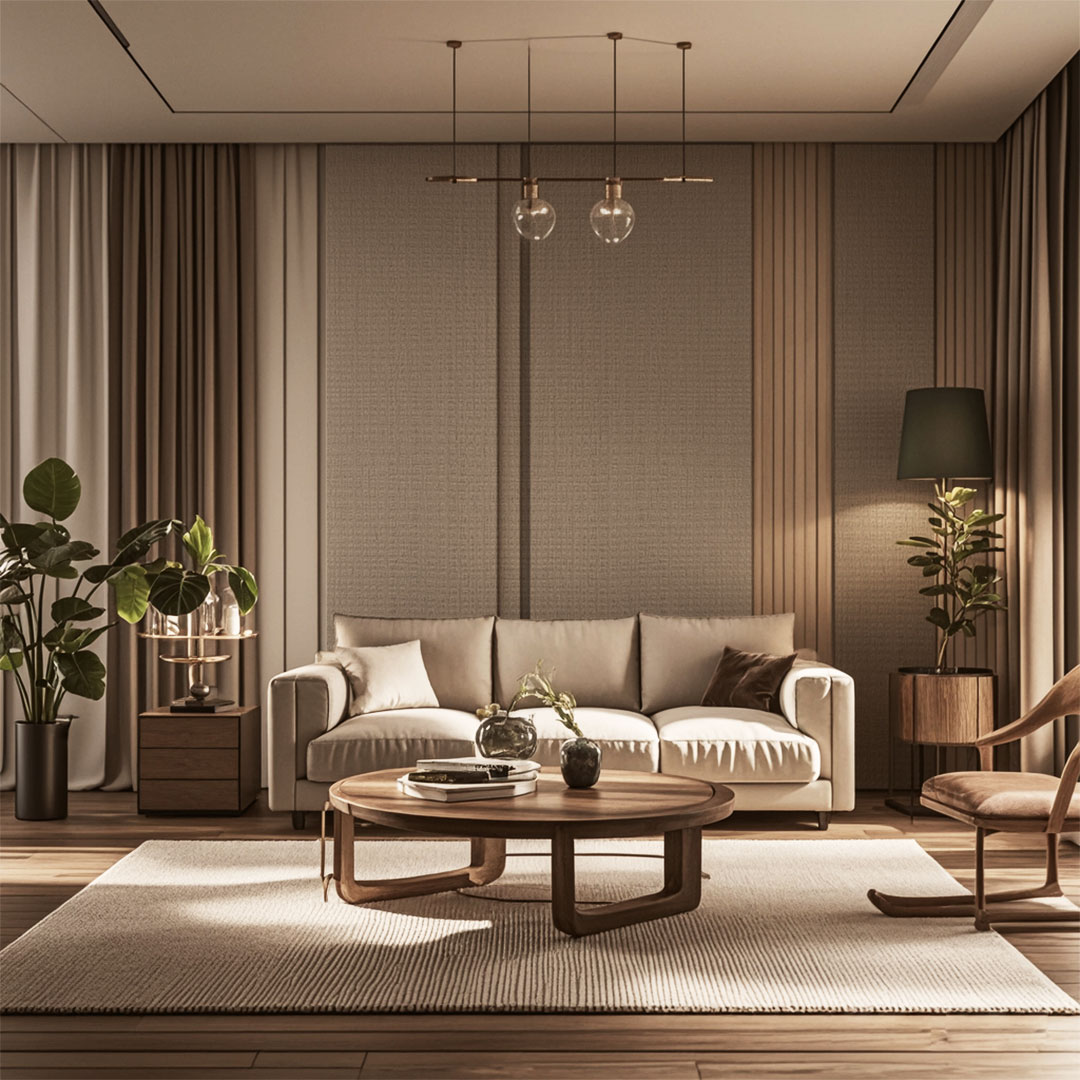 Panel s texturou tkaniny BZ01 – lehký luxus