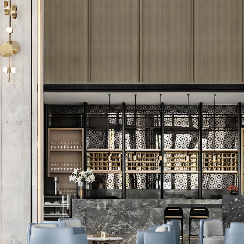 Panel s kovovou texturou ZQ45 – lehký luxus