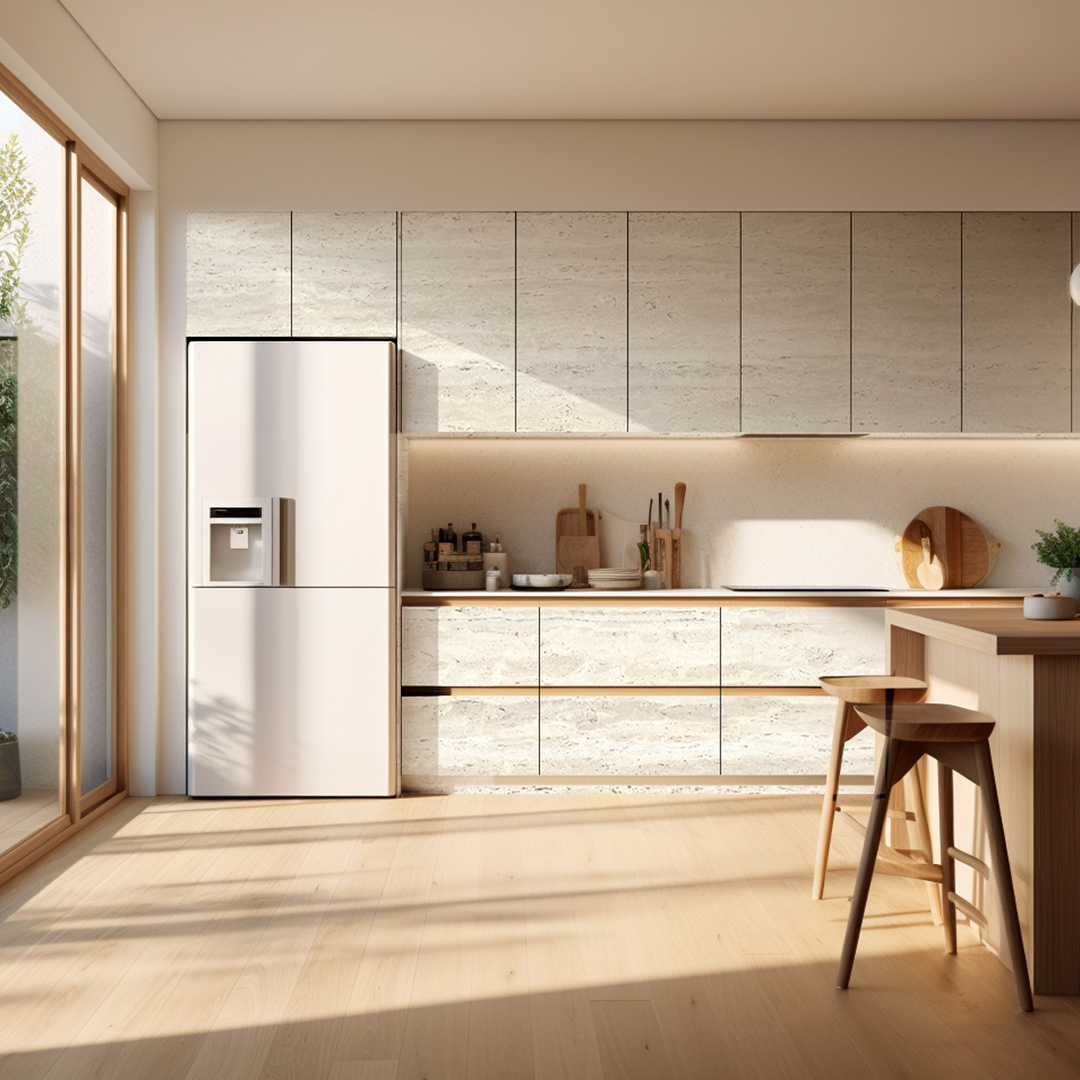 SZ07 Synchronizovaný travertinový panel – přírodní